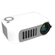電腦手機同屏投影儀家用影院高清便攜式支援OEM迷你微型LED投影機（白灰雙拼色）