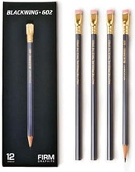 PALOMINO Blackwing 602 Original Soft Pencil, 12 Count(1 Dozen) Gray Art, Eraser, Writing Instrument