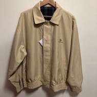 🍏古著 復古 Pierre Balmain 哈靈頓外套 雙面穿 格紋 卡其色 全新品 vintage