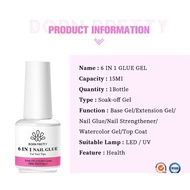 6in1 multi-purpose gel born pretty 6in1 gel, genuine high quality nail extension gel, hard base nail