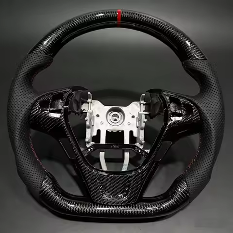 For Hyundai Genesis Coupe Sport Steering Wheel Real Black Carbon Fiber for Genesis Coupe 2008 2012 2