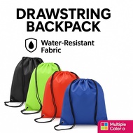 Drawstring Bag Waterproof Beg Serut Sport School Travel Backpack Beg Serut