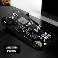 Xiaomi Case poco M7 - New Softcase Glossy casing hp poco M7 [Aesthetic Motif] - AGM Case softcase gl
