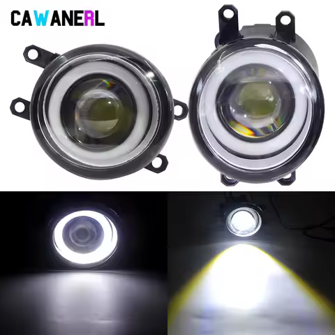 2 X LED Fog Light Assembly Car Angel Eye Fog Driving Lamp DRL For Lexus LX570 HS250h ES300h ES350 IS