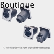 RJ45 Ethernet Connector, Waterproof  Cable Holder RJ45  Connector, IP65 D Type Panel Mount Socket Hi