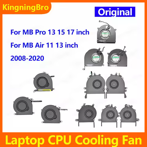 Original Laptop CPU Cooler For Macbook Air / Pro A1278 A1286 A1398 A1502 A1465 A1466 A1706 A1707 A17
