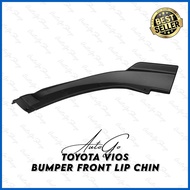 ☋ ◑ ├ Toyota Vios 2013-2020 Bumper Front Lip Chin Body Kit (Black)
