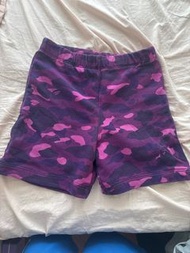 A Bathing Ape 紫色迷彩衛衣+短褲