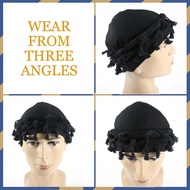 Gturytr Turban for Men Vintage Twist Head Wraps Durag Satin Lined Halo Turban for WoMen Modal and Sa