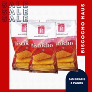 BISCOCHO HAUS Biscocho 3 packs x 165g | Iloilo's Best Pasalubong