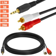 Audio Cable 3.5mm One Point Two Turn Double AV Lotus Cable Computer Speaker Subwoofer Power Amplifie