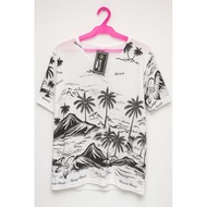 Boracay Island Black & White Oversized Shirt (Unisex Casual Summer Tee)