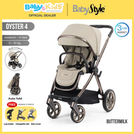 สินค้าพร้อมส่งBabystyle Oyster 4 Plus รถเข็นเด็ก ใช้ได้ตั้งแต่แรกเกิด - 22 kg ปรับเอนนอนราบได้ ประกั
