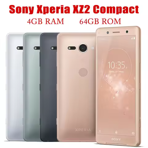 Sony Xperia XZ2 Compact 4G SO-05K H8314 H8324 MobilePhone 4GB RAM 64GB ROM 5.0'' 19MP Snapdragon 845