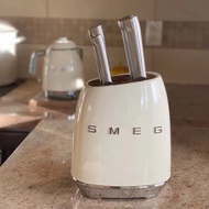 SMEG knife block set with 6pc knife