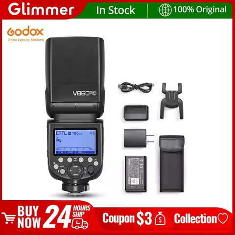 Godox V860III V860III-C V860III-N V860III-S Speedlite Camera Flash TTL HSS Flash for Canon Sony Niko
