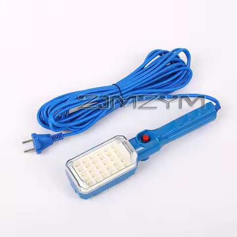 7W 30LED Workshop Flashlight with Magnet 220V Garage Work Light Handheld Repair Inspection Lamp with