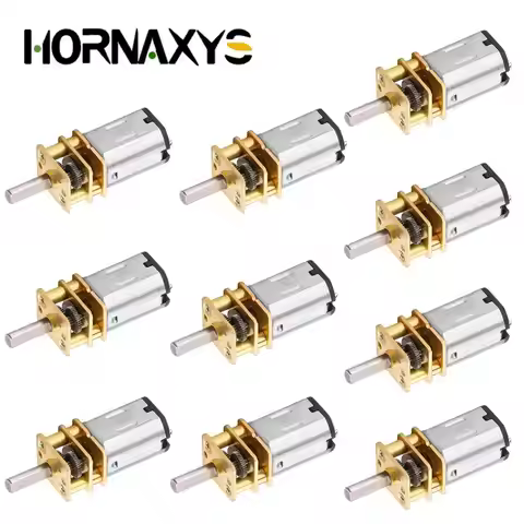 10pcs GA12-N20 DC 3V/6V/12V N20 Mini Micro Metal Gear Motor with Gearwheel DC Motors 15/30/50/60/100