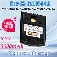 3.7V 3600mAh for 82-111094-02 for Zebra MC55A0 MC55E0 MC65 MC67 MC659B MC5590 MC55A MC56 Barcode Sca