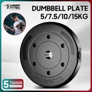 🔥Floor price🔥weight plate 5/7.5/10/15KG Solid Dumbbell HeavyDuty Barbell Plate Fitness Equipment啞鈴片
