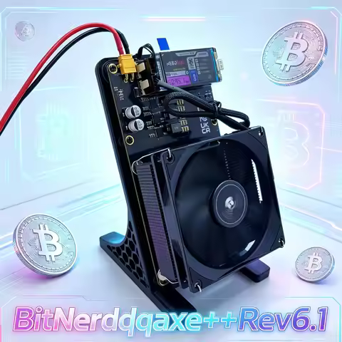 New Arraive BitNerdQaxe++ 6TH/s 100w Bitcoins Miner 4 PCS BM1370 Asic Chip Solo BTC miner With PSU B
