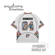 ORYDEAR Casual Jersey Streetwear DOODLE 94 Series Oversized/ NFL/ Hockey/ retro/ Ribby/ Sport Sport 