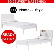 (SG STOCK) SINGLE Size Wooden Bed Frame | Metal Single Bed | FREE ASSEMBLY Bedframe, SINGLE SIZE ONLY