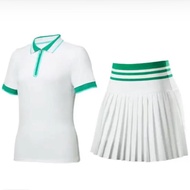 Cosleaf Elegant Slim Fit Polo Shirt for Women with Zipper Closure and Contrast Trim