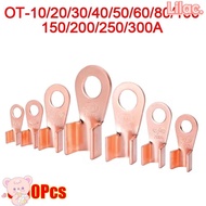 VIOLETLILAC 5/10Pcs OT Cable Connector Kit, OT Type Copper OT Wire Nose Terminal Crimp, Durable 1.5-