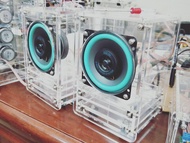 Hifi 2.0 Decoupled ลําโพง 4 นิ้ว Full Range กล่องเขาวงกตลําโพงคอมพิวเตอร์บลูทูธขยายลําโพงแกนเดียวกัน