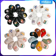 [Etekaxa] 9x Golf Iron Headcover Golf Club Head Cover Equipment Protection for Outdoor