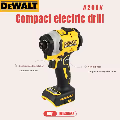 DEWALT DCF850 20V Cordless Electric Screwdriver, Brushless Motor, Rechargeable Drill/Wrench, Old Mod