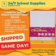 Creations Special Board Scented Paper - Short 220Gsm 10S - White