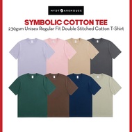 LEFONSE.MY x HYDT WAREHOUSE Symbolic Cotton 230gsm T-Shirt Unisex Adult Regular Fit Combed Tshirt Ba