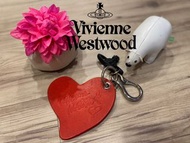 🪐 「龐克教母」Vivienne Westwood ❤️‍🔥紅心&amp; 黑色ORB 通行證.鑰匙圈Size: 全長約21cm#二手