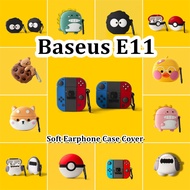 READY STOCK! For Baseus E11 Case Trendy ideas Cartoon Soft Silicone Earphone Case Casing Cover NO.1