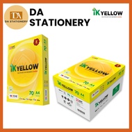 IK YELLOW A4 PAPER 70GSM / 80 GSM (450 SHEETS PER REAM) (10 REAM PER BOX)