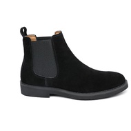 รองเท้าบูทเชลซียีนส์ผู้ชาย Martin High-Top Fleece Lined Chelsea Boots ฤดูใบไม้ร่วง/ฤดูหนาว รองเท้าบู