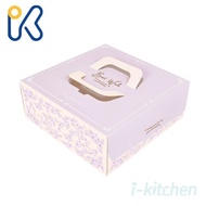 ~Made In Taiwan Cake Box 8 Inch Portable Pie Dela With Gold Plate Paper Square Gift