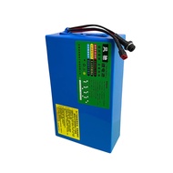 จักรยานไฟฟ้าแบบพับได้แบตเตอรี่ลิเธียม 48v24v36v สกู๊ตเตอร์แปลงพร้อมถุงขวดปรับแต่งได้ 10ah20ah