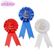 SECELMY Rosette Ribbon, Blue,Red,White Recognition Ribbons Ribbon Award Set, Award Ribbons  Ribbon 1