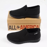 ALL AMERICA133301 SCHOOL SHOES WITH GLOVES BLACK SCHOOL SHOES/ Black Black Shoes∋鞋