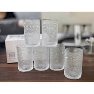 Set of 6 Premium Glass Cups 440ml