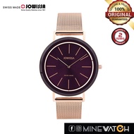 Jowissa 39mm Purple Dial Rose Gold Stainless Steel J4.381L