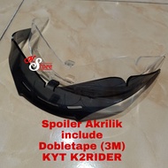 Spoiler KYT K2R / Spoiler KYT K2RIDER / Spoiler Helm KYT K2R / Spoiler