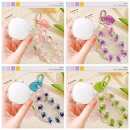 ins love keychian case For Baseus E19 E20 WM01 WM02 E16 E17 E18 E12 Case silicone Transparent Earpho
