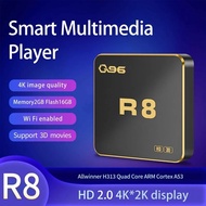 R8 tv box AllWinner H313 Quad Core 5G Dual WiFi UHD 4K Media Player H. 265 4GB 64GB Home Theater iptv android 10 smart TV bo