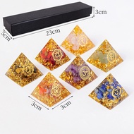 [Kaiyuntang] Natural Crystal Seven Chakra Crystal Tower Ogan Tower Crystal Energy Tower Crystal Pyra