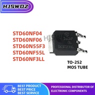 10pcs STD60N55F3  STD60NF55L  STD60NF04  STD60NF06  STD60NF3LL TO-252 MOS tube mos in stock chip 9KZ