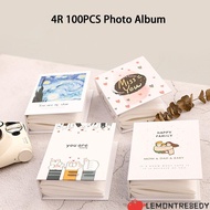 LEMONTRE8EDY 4R Photo Album, Cartoon Multicolor 100PCS Album Collection, Cute PVC Insert